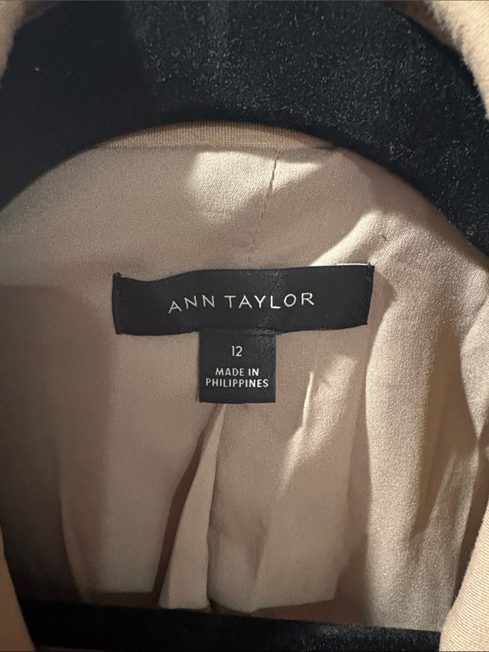 Ann Taylor Tan Single-Button Blazer - Picture 2 of 5
